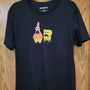 SpongeBob Patrick Black T